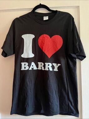 Kids Black 'I ♥ Barry' Graphic Tee